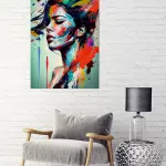 Tableau en verre acrylique Colour Splash