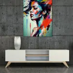 Tableau en verre acrylique Colour Splash