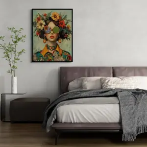 Décoration murale sur toile femme bohème