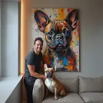 Portrait d'animal personnalisé - Style abstrait