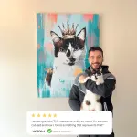 Portrait d'animal personnalisé - Style abstrait