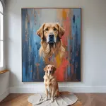 Portrait d'animal personnalisé - Style abstrait